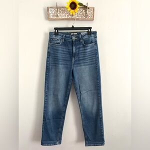 DKNY WOMEN’S WAVERLY STRAIGHT JEANS-SIZE 8-MEDIUM WASH